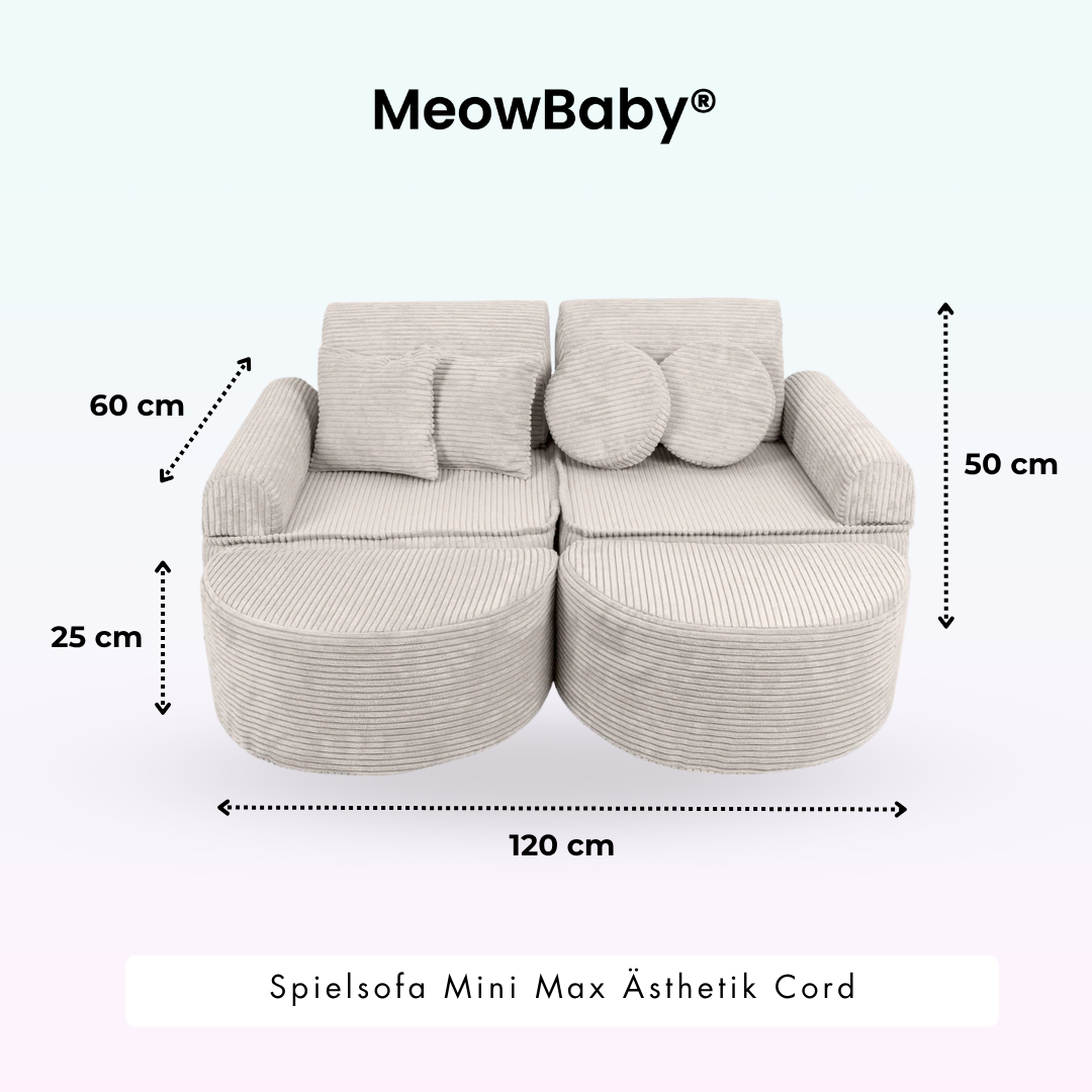 Spielsofa Ästhetik Cord Mini Max - Classic Cord Edition