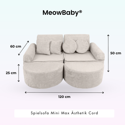 Spielsofa Ästhetik Cord Mini Max - Classic Cord Edition