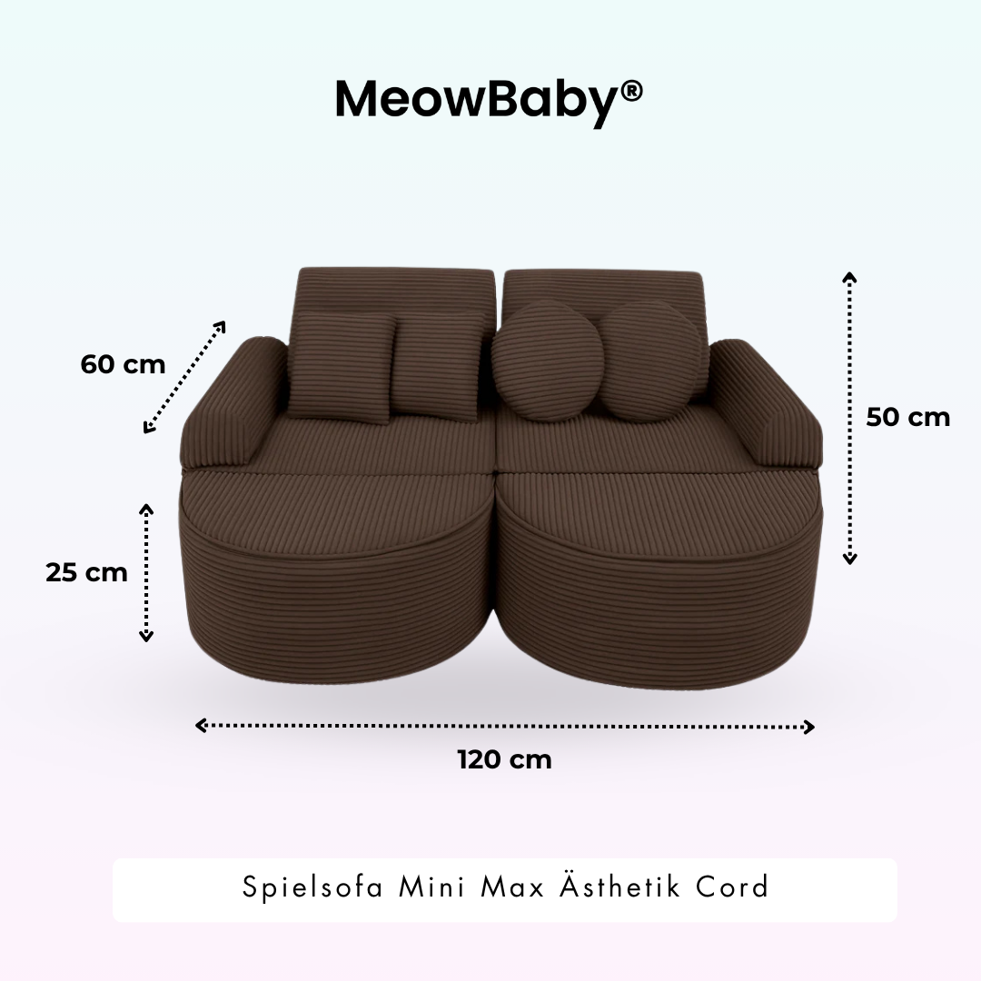 Spielsofa Ästhetik Cord Mini Max - Classic Cord Edition