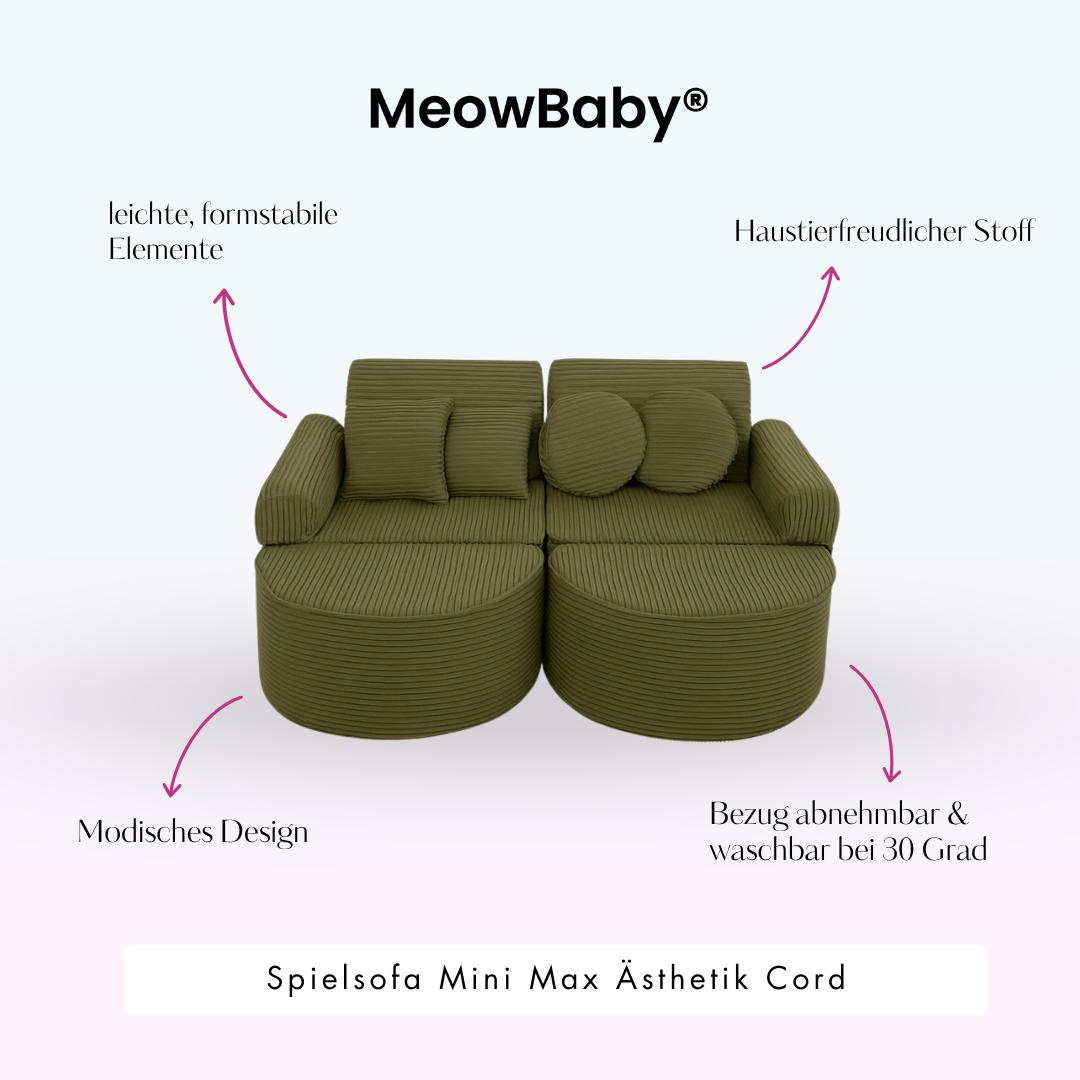 Spielsofa Ästhetik Cord Mini Max - Classic Cord Edition