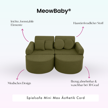 Spielsofa Ästhetik Cord Mini Max - Classic Cord Edition