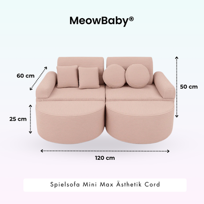 Spielsofa Ästhetik Cord Mini Max - Classic Cord Edition