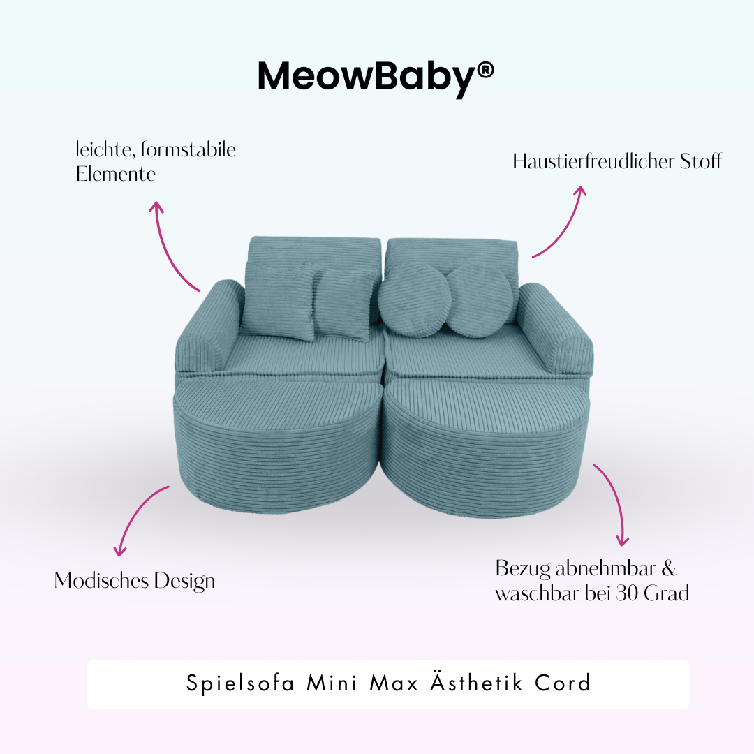 Spielsofa Ästhetik Cord Mini Max - Classic Cord Edition