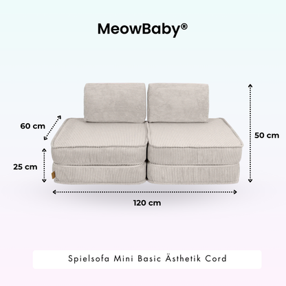 Spielsofa Ästhetik Cord Mini Basic - Classic Cord Edition