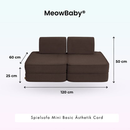 Spielsofa Ästhetik Cord Mini Basic - Classic Cord Edition
