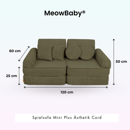 Spielsofa Ästhetik Cord Mini Plus - Classic Cord Edition