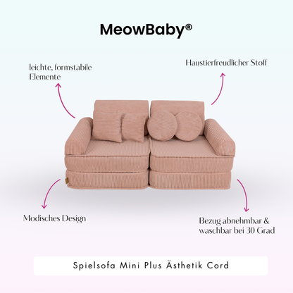 Spielsofa Ästhetik Cord Mini Plus - Classic Cord Edition