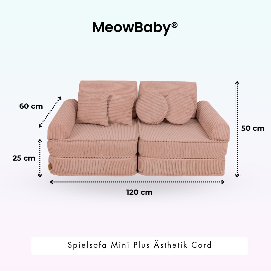Spielsofa Ästhetik Cord Mini Plus - Classic Cord Edition