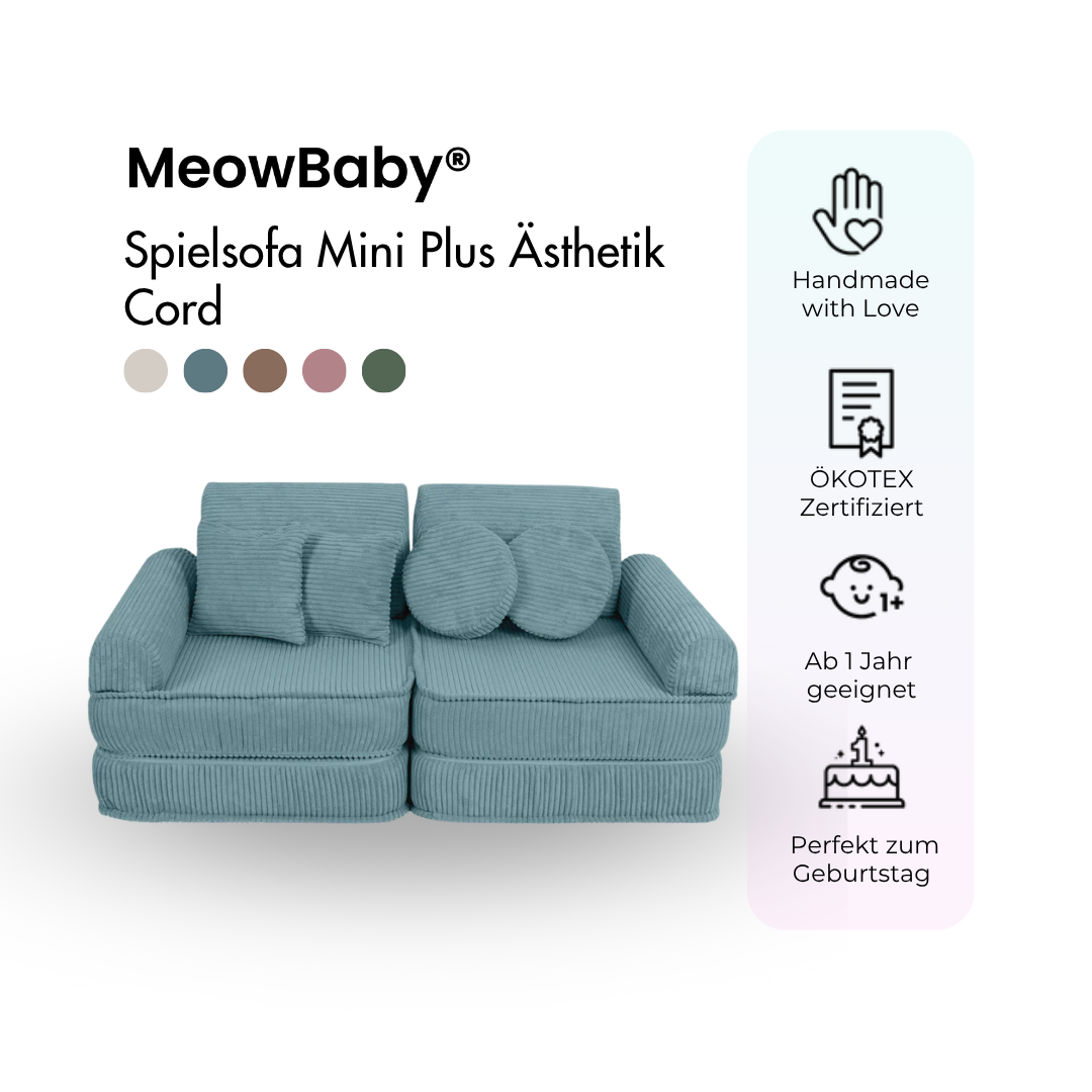 Spielsofa Ästhetik Cord Mini Plus - Classic Cord Edition