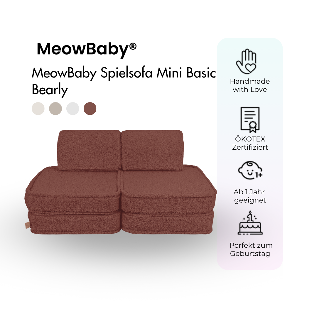 Spielsofa Mini Basic Bearly - Soft Teddy Edition