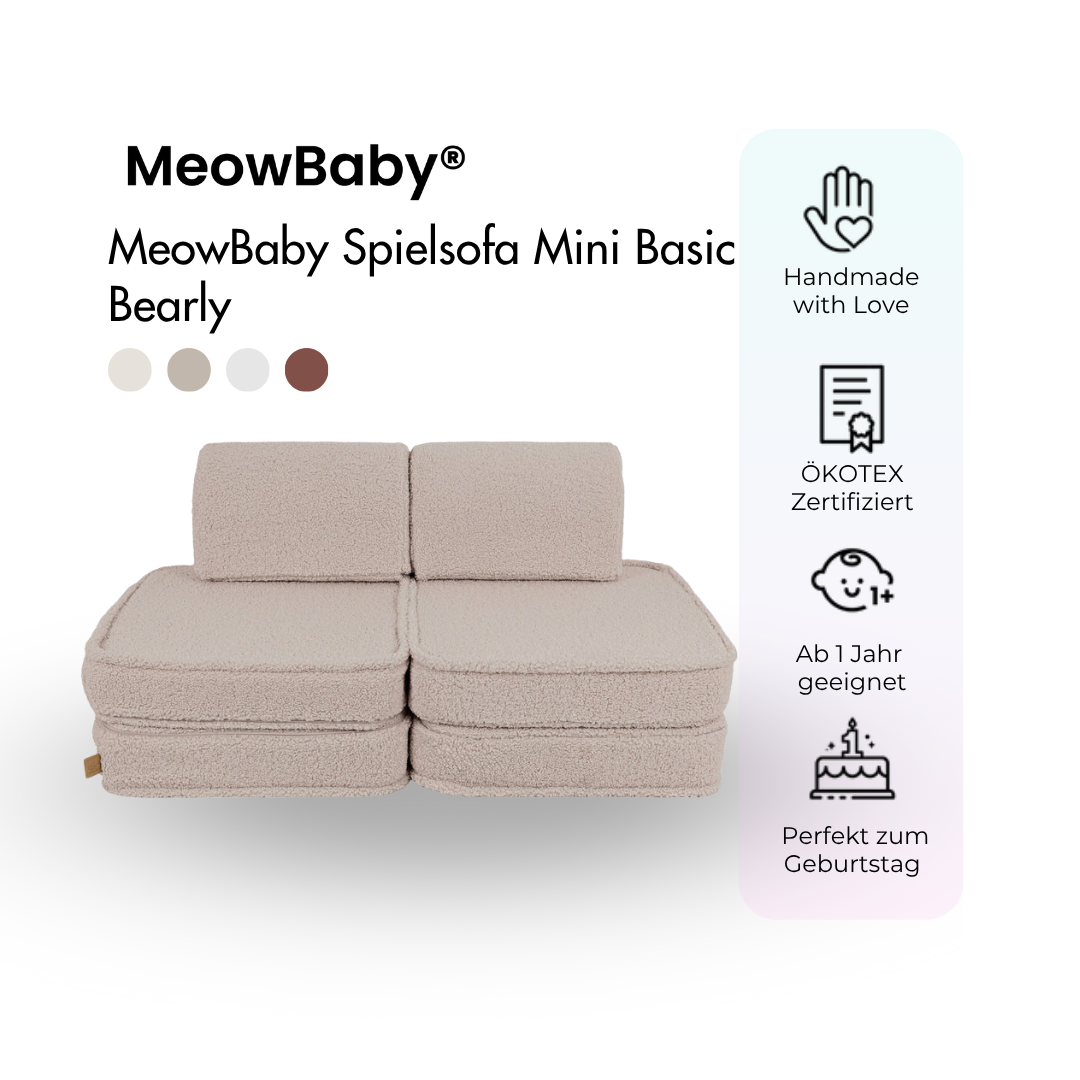 Spielsofa Mini Basic Bearly - Soft Teddy Edition