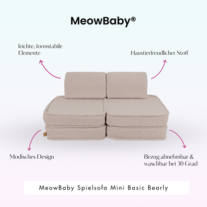 Spielsofa Mini Basic Bearly - Soft Teddy Edition