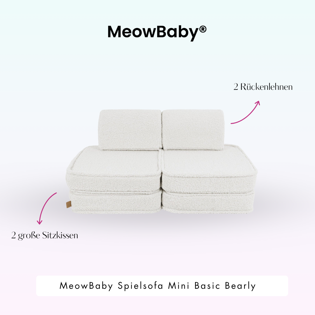 Spielsofa Mini Basic Bearly - Soft Teddy Edition