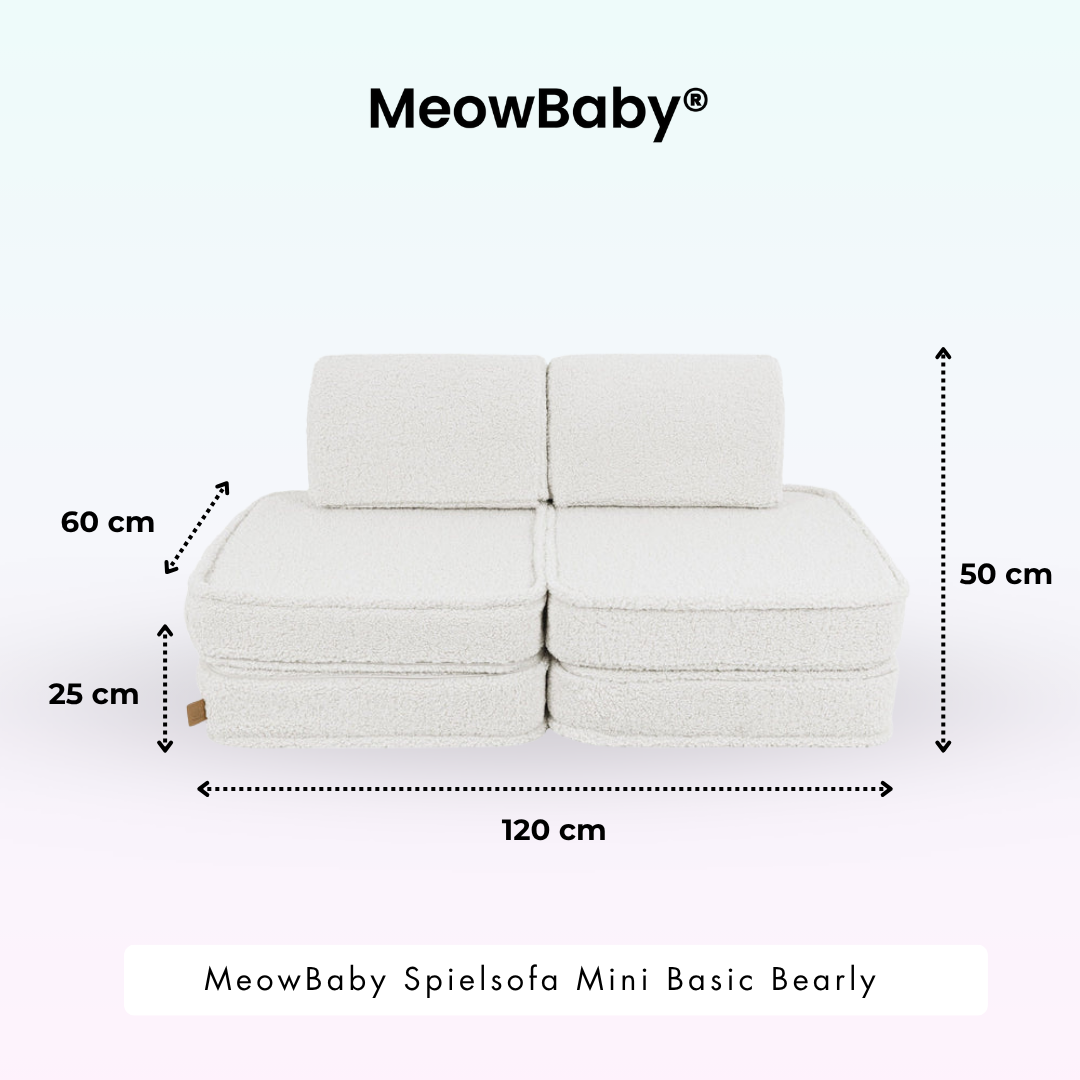 Spielsofa Mini Basic Bearly - Soft Teddy Edition