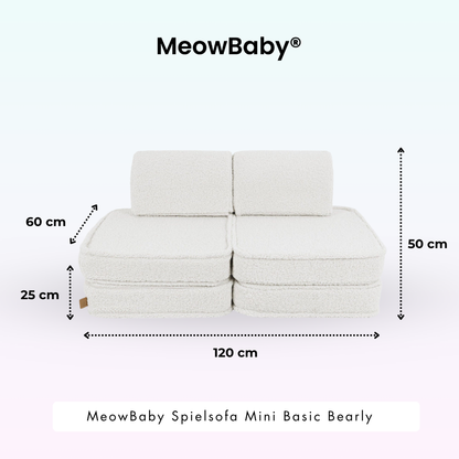 Spielsofa Mini Basic Bearly - Soft Teddy Edition