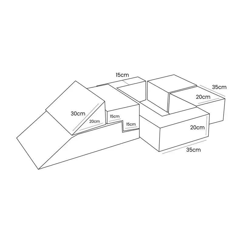 Spielsofa Bricks für Kinder, versch. Farben