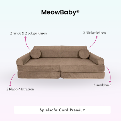 Spielsofa Cord Premium - Slim Cord Edition