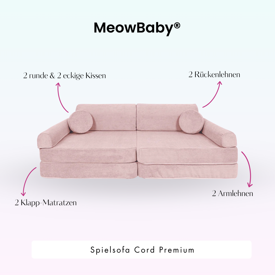 Spielsofa Cord Premium - Slim Cord Edition