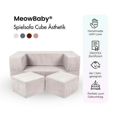 Spielsofa Ästhetik Cord Cube - Classic Cord Edition