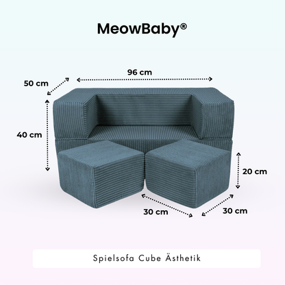 Spielsofa Ästhetik Cord Cube - Classic Cord Edition
