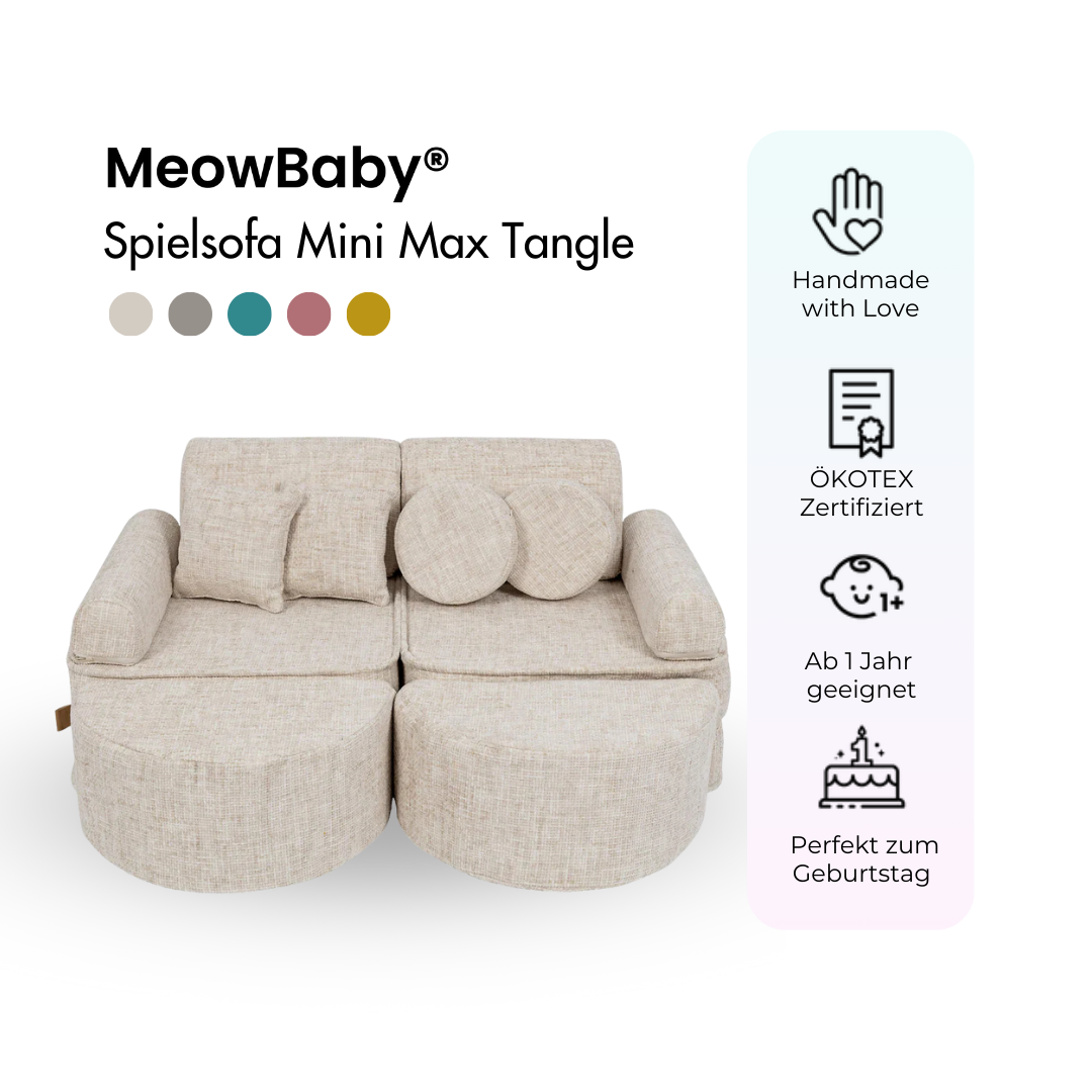 Spielsofa Mini Max Tangle - Cozy Chenille Edition