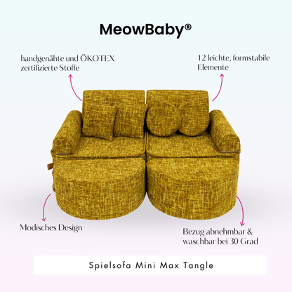 Spielsofa Mini Max Tangle - Cozy Chenille Edition