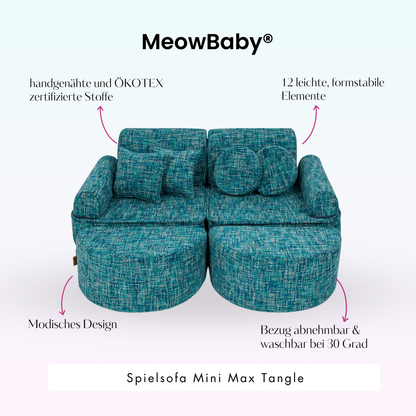 Spielsofa Mini Max Tangle - Cozy Chenille Edition