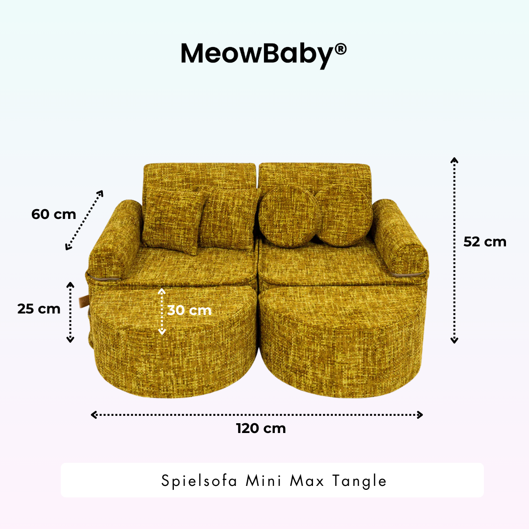 Spielsofa Mini Max Tangle - Cozy Chenille Edition