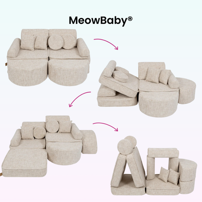 Spielsofa Mini Max Tangle - Cozy Chenille Edition