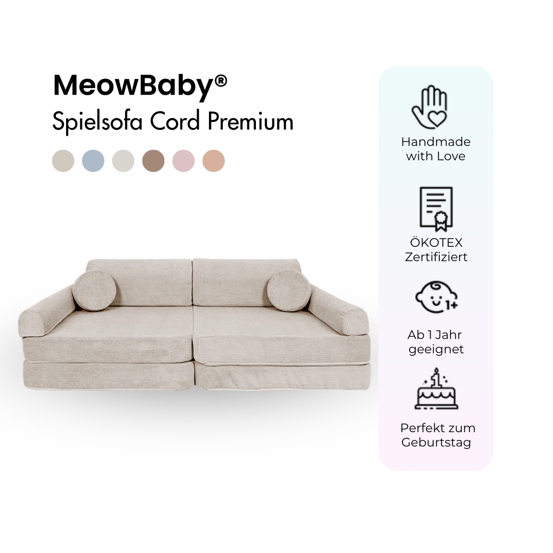 Spielsofa Cord Premium - Slim Cord Edition