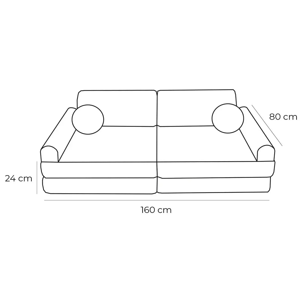 Spielsofa Premium für Kinder (10-teilig), versch. Farben