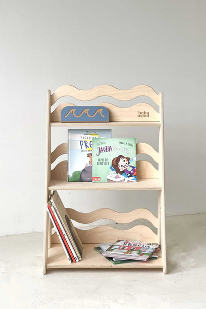 Spielzeugregal "WAVE" aus Holz, versch. Größen