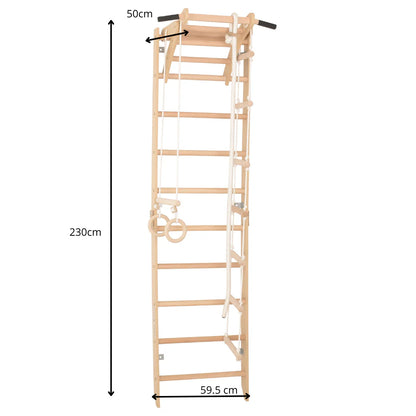 Sport Kletterwand für Kinder & Jugendliche mit Klimmzug