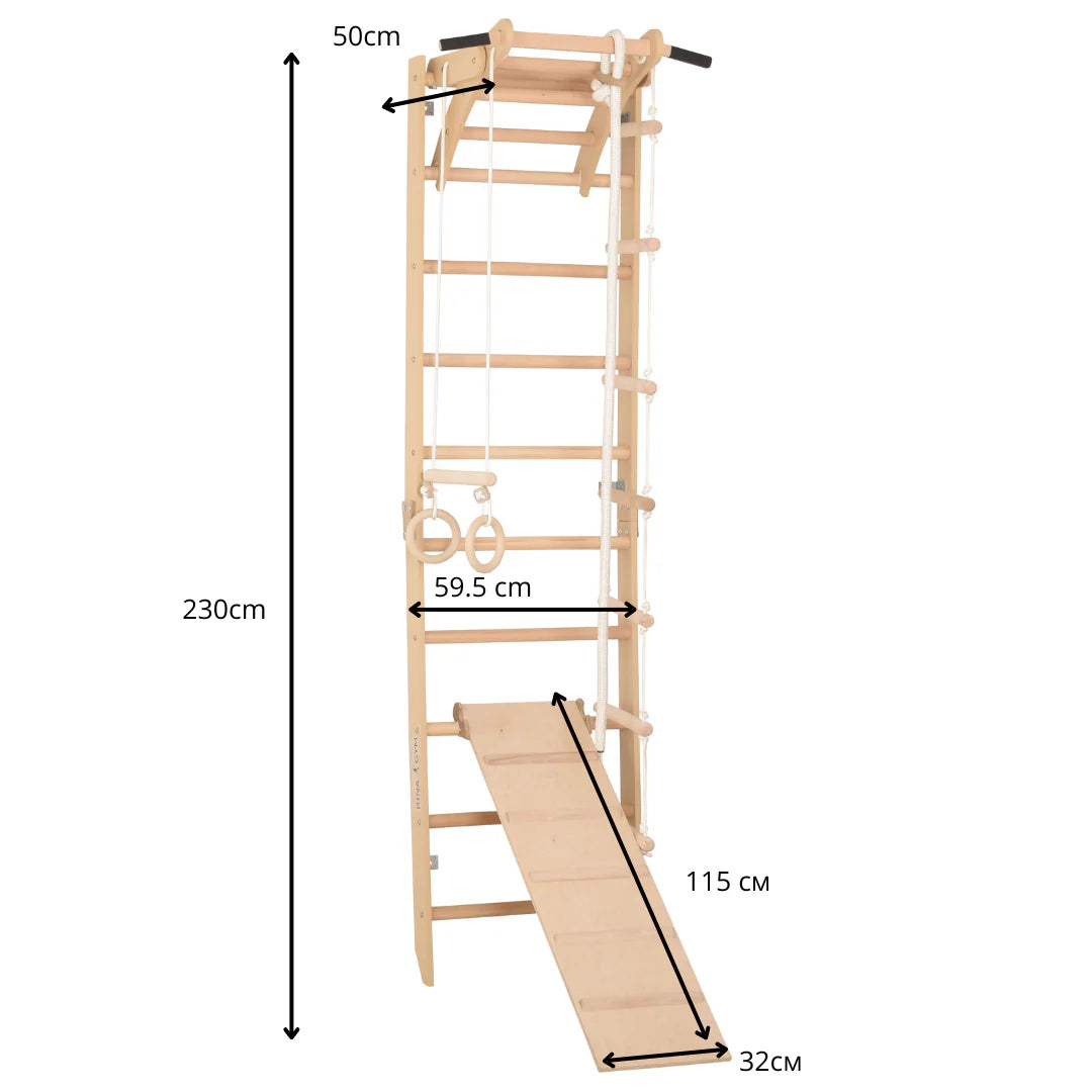 Sport Kletterwand für Kinder & Jugendliche mit Klimmzug