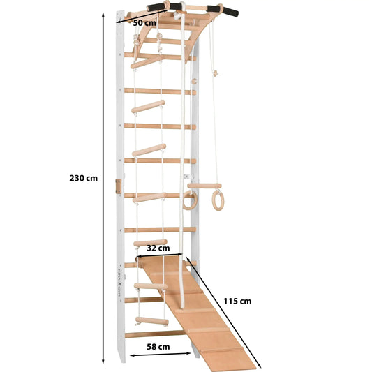 Sportklimwand voor kinderen en tieners met pull-ups