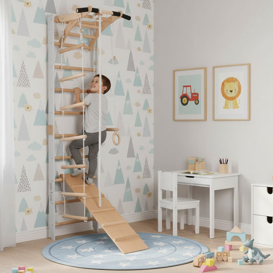 Sportklimwand voor kinderen en tieners met pull-ups