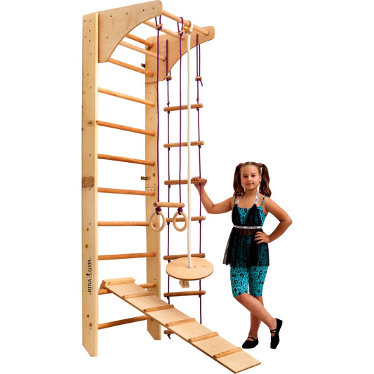 Climbing wall HANNAH for children - untreated wood