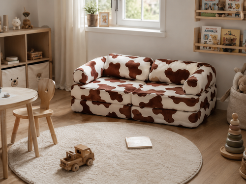 Kompaktes Kindersofa Kuh – Ansicht 3