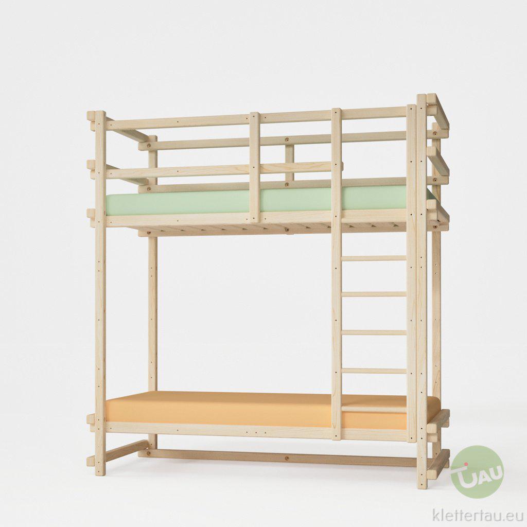 Etagenbett aus Holz  - extra hoch