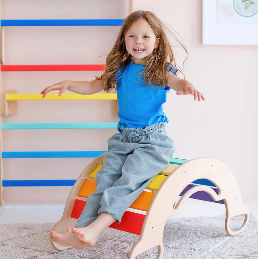 5-in-1 Montessori Climbing Arch Colorful