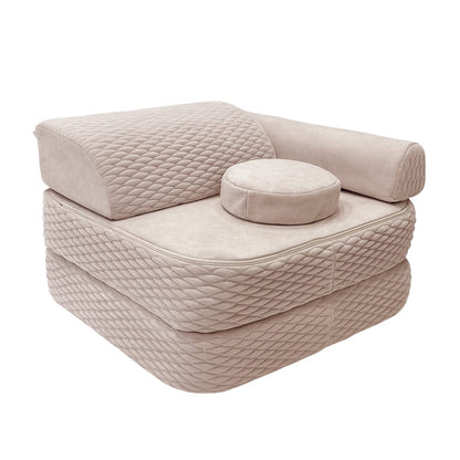 Kindersessel 3-in-1 Dune - Faltbare Kindercouch & Spielmatratze