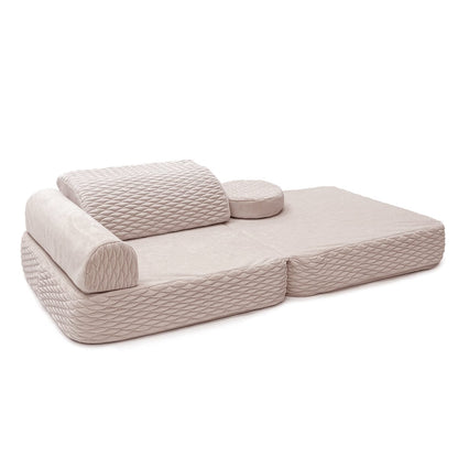 Kindersessel 3-in-1 Dune - Faltbare Kindercouch & Spielmatratze