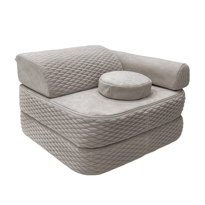 Kindersessel 3-in-1 Dune - Faltbare Kindercouch & Spielmatratze