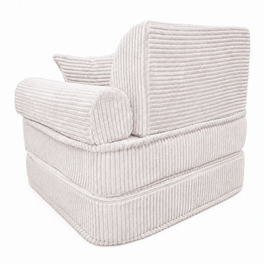 Kindersessel 3-in-1 Max Ästhetik Cord - faltbare Kindercouch & Spielmatratze - Classic Cord Edition