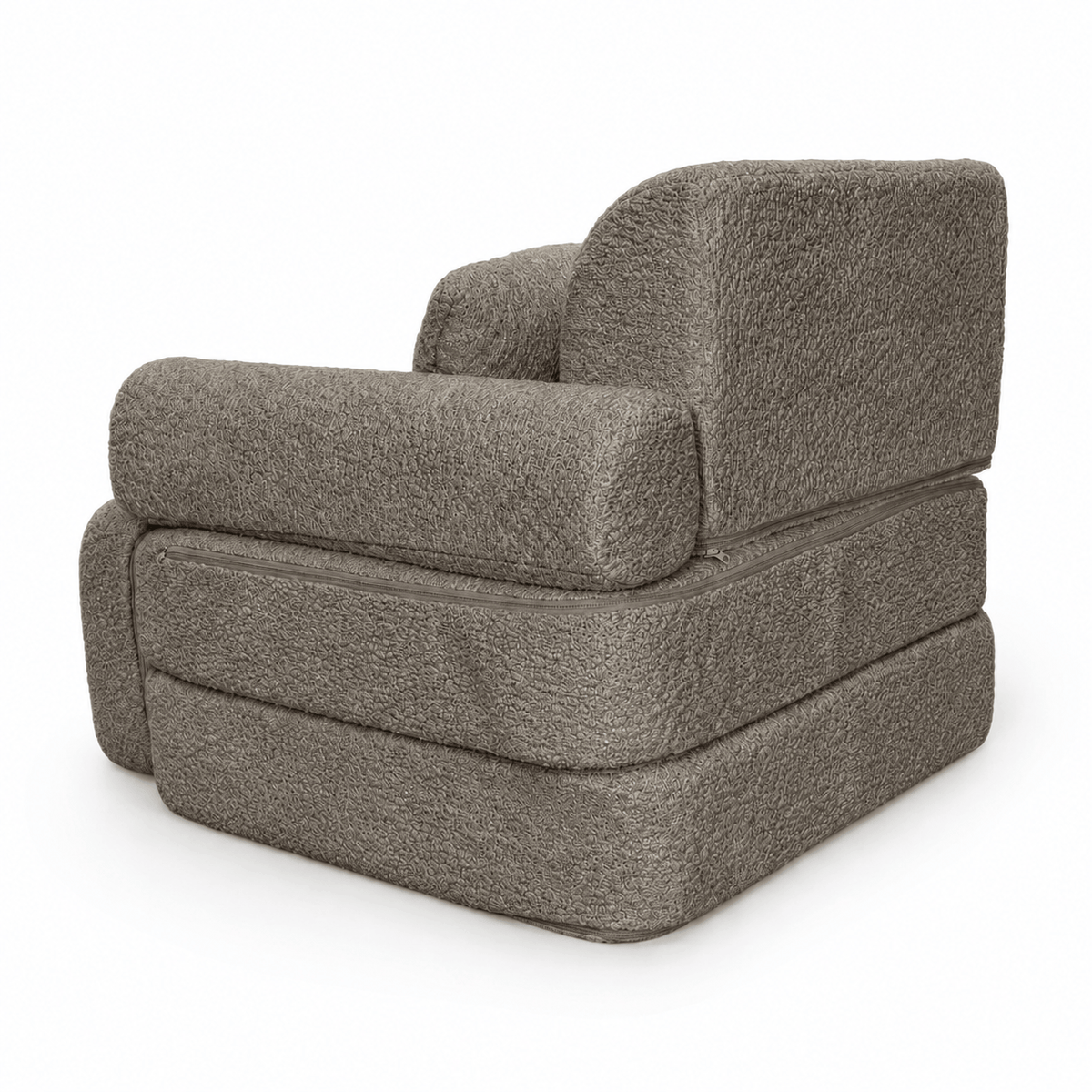Kindersessel 3-in-1 Max Bouclé - faltbare Kindercouch & Spielmatratze