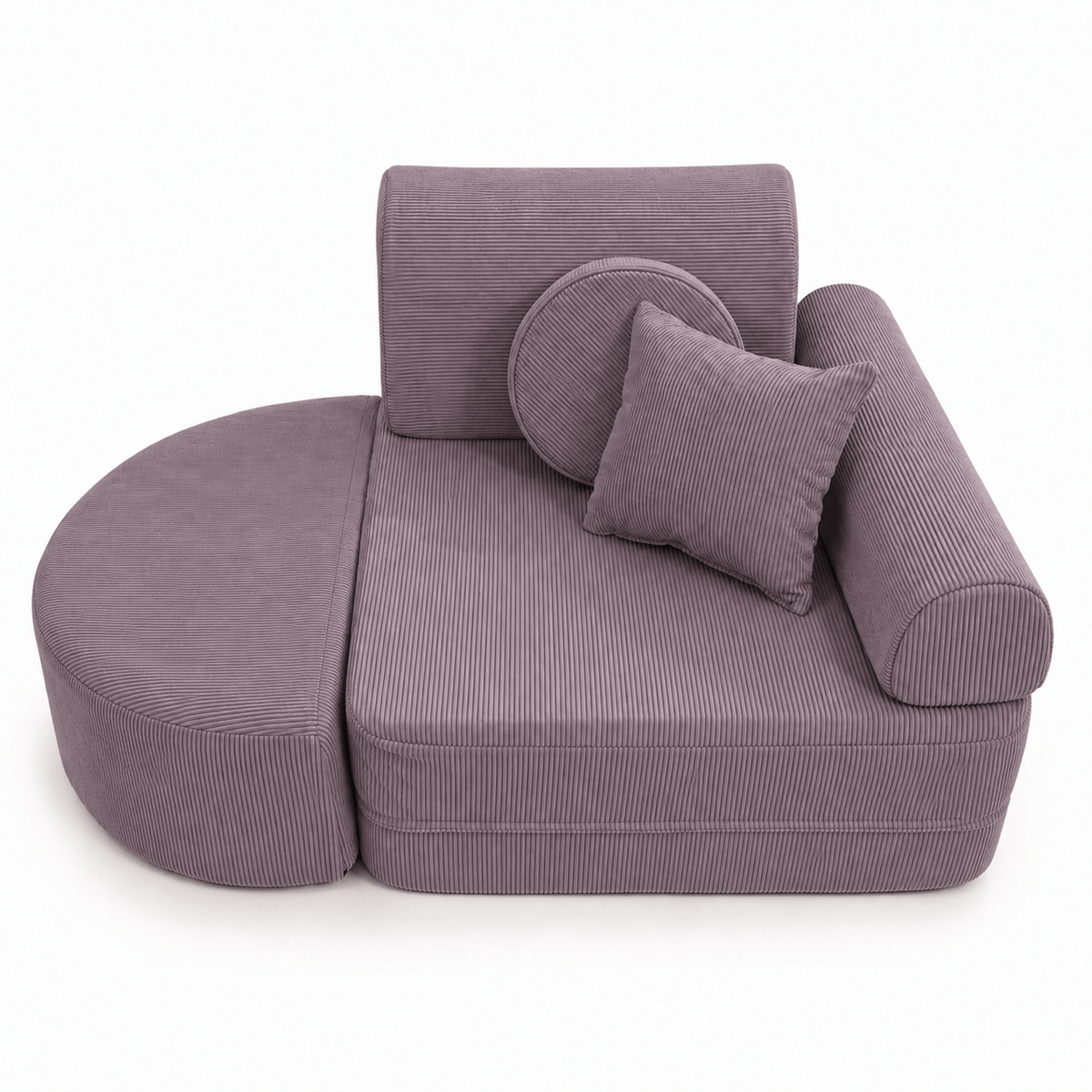 Kindersessel 3-in-1 Max Premium Cord - faltbare Kindercouch & Spielmatratze - Slim Cord Edition