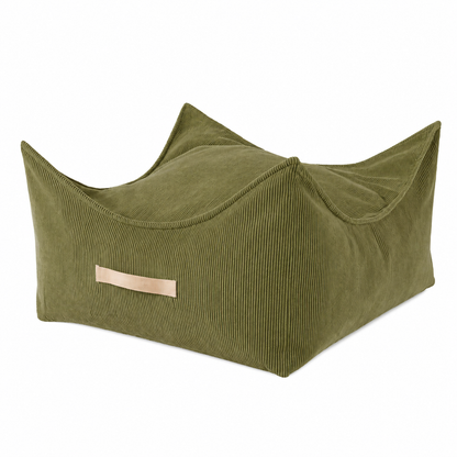 Sitzpouf für Kinder Quadratisch Premium Cord - Slim Cord Edition