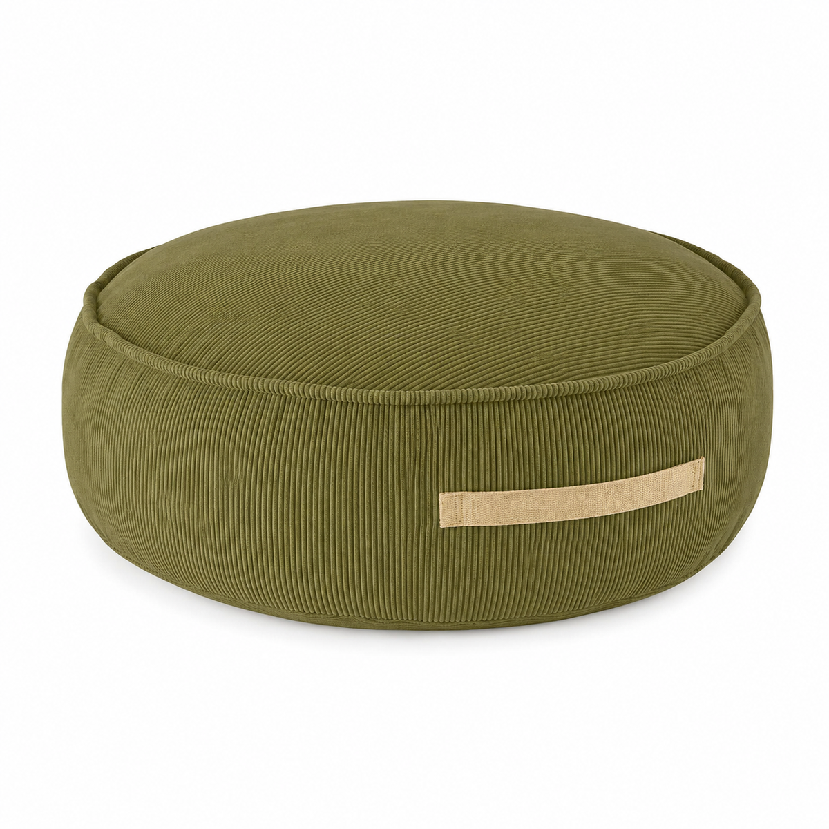 Sitzpouf für Kinder, Rund, Premium Cord - Slim Cord Edition