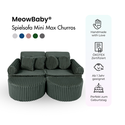 Spielsofa Mini Max Churros - Plüschcord Edition