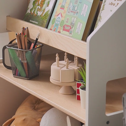 2-in-1 children's shelf, various colors
